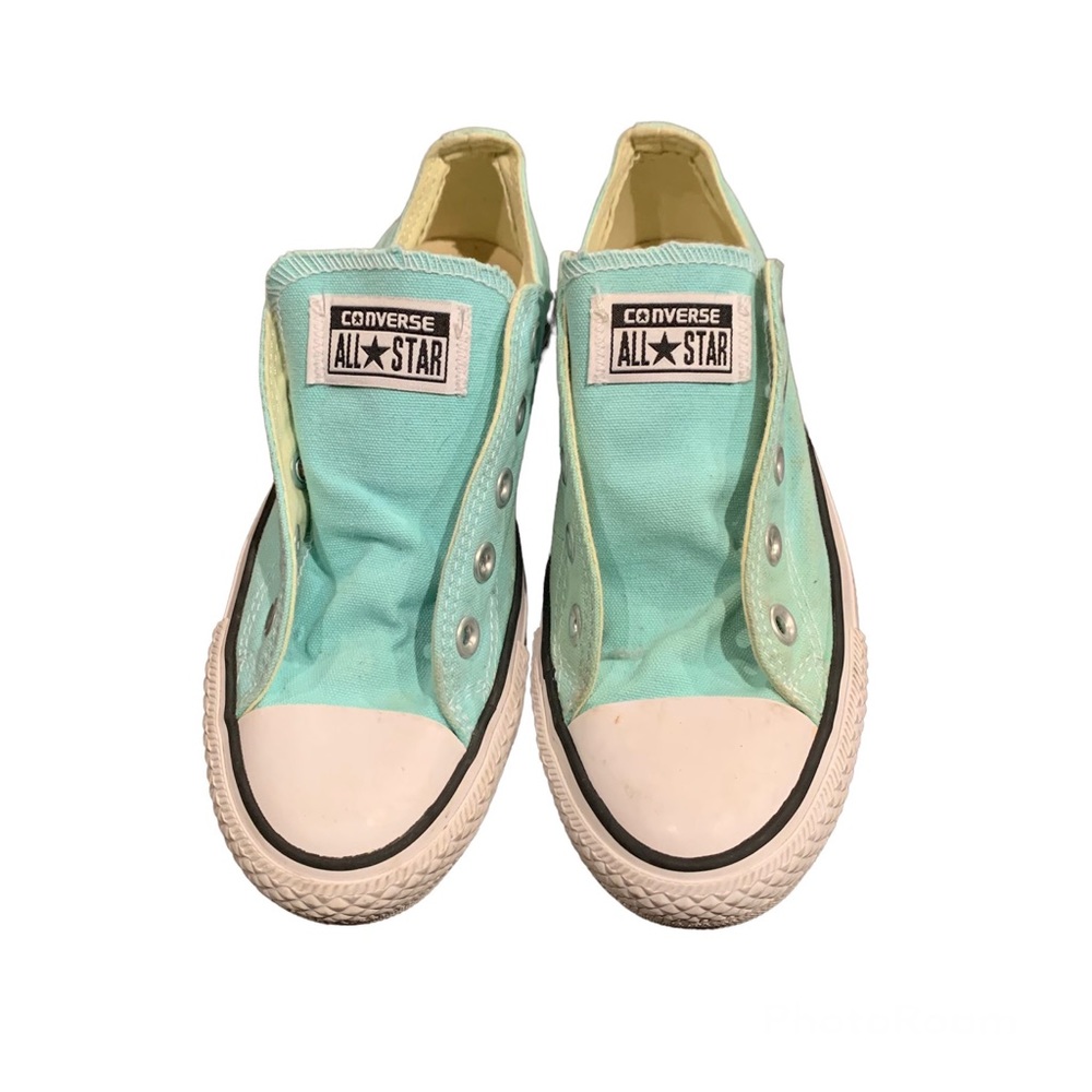 Converse All Star Mint Green Slip-On Low Top Sneakers